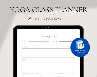 Yoga Class Planner | PDF Download
