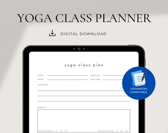 Yoga Class Planner | PDF Download