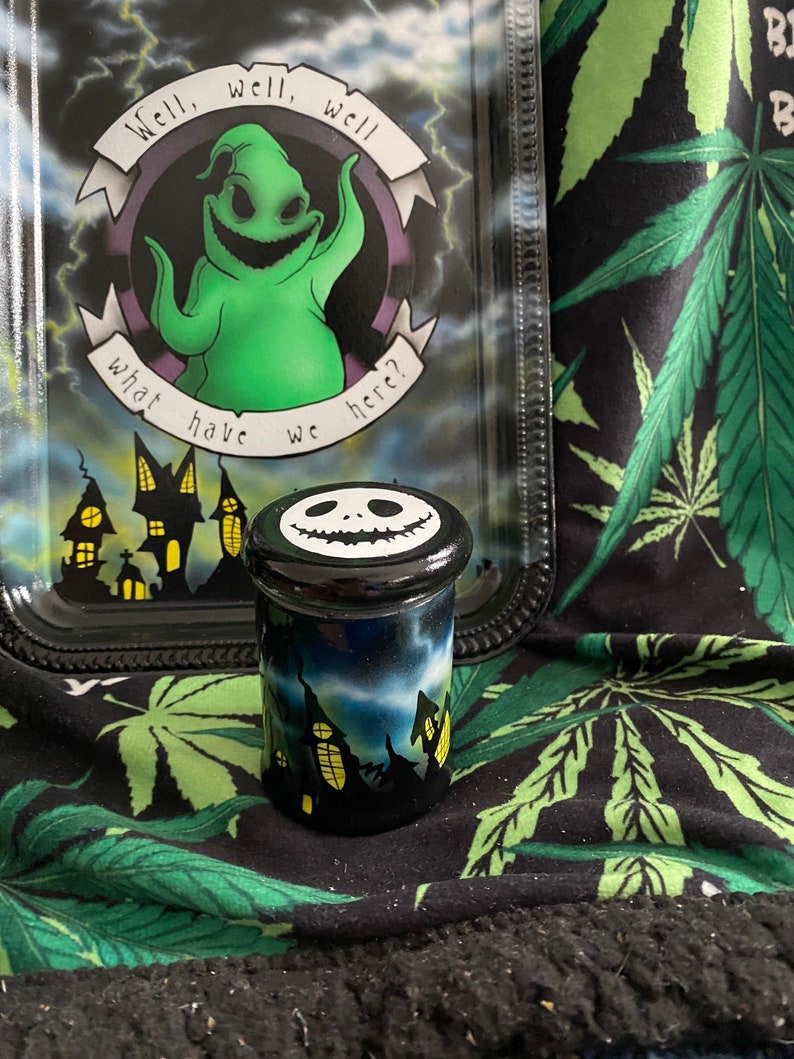 Nightmare Rolling Tray & Stash Jar Before Rolling Tray Set Etsy