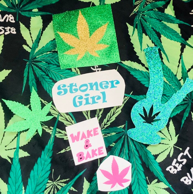 Stoner Girl Decals Pot Princess Ganja Girl Stoner Gifts Etsy