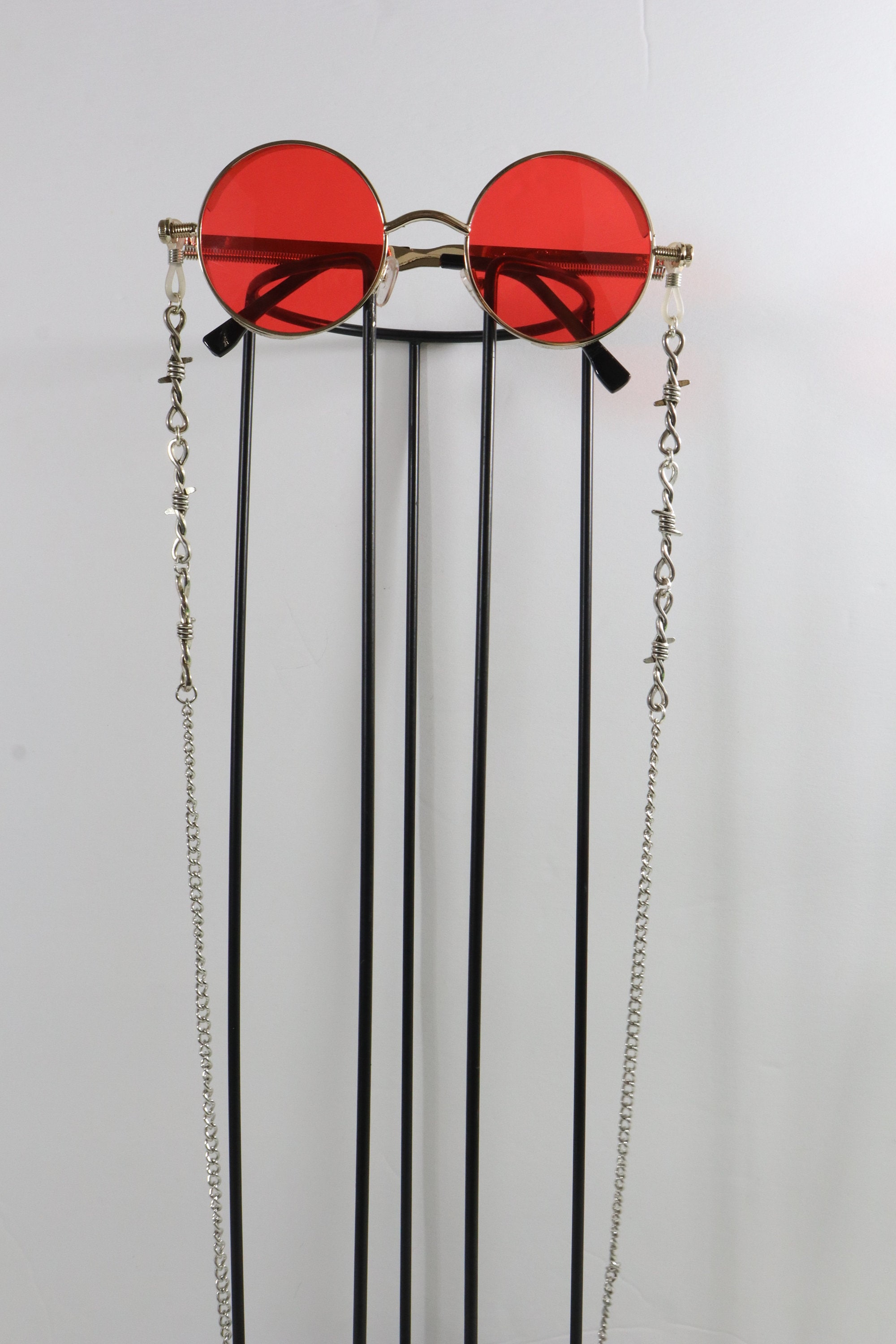 Flame Retro Red Sunglasses Tinted Shades ‎ Minimalist Festival Accessories Red Rave Glasses - Etsy main image 3