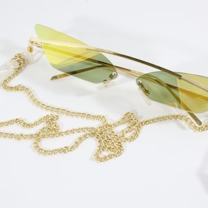 Keep it low key  Fairy Shades- Sunglasses Dangle Chains - Burning man / rave / boho /edm / Rave glasses / chains / festival