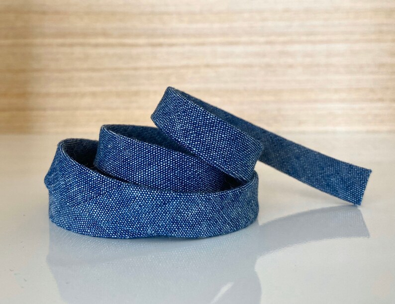 Very Denim Bias Tape 1/2 Double Fold Etsy