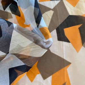 Geo Camo Silk Georgette