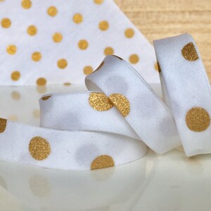 Bias Tape in 100% cotton poplin 1/2&quot; double fold