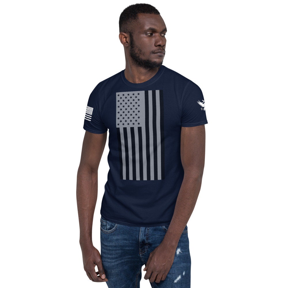 Patriotic American Flag Short-sleeve T-shirt - Etsy