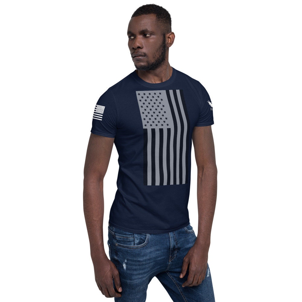 Patriotic American Flag Short-sleeve T-shirt - Etsy