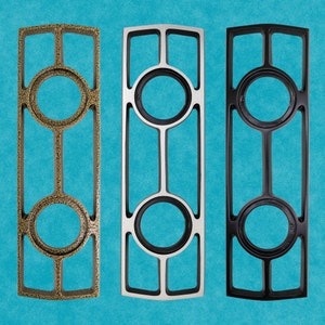 Ambassador  Double doorknob Escutcheon Plate, Mid Century backplate, door escutcheon plate, door knob escutcheon, door knob plate