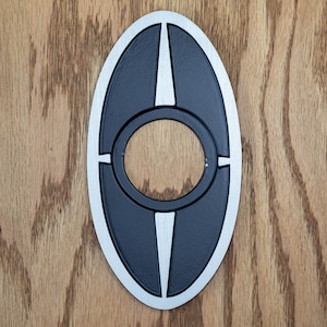 Mid century Doorknob Escutcheon Plate, Odyssey, backplate, escutcheon plate,  door escutcheon plate, door knob escutcheon, door knob plate