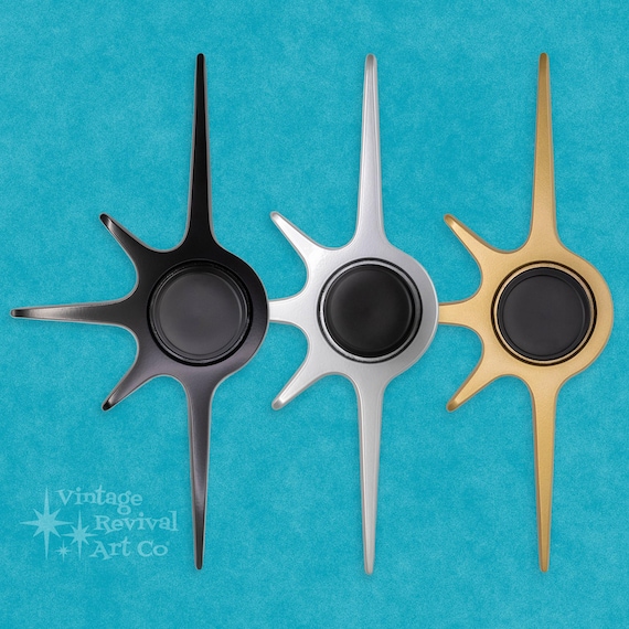 Atomic Starburst Doorknob Escutcheon, 