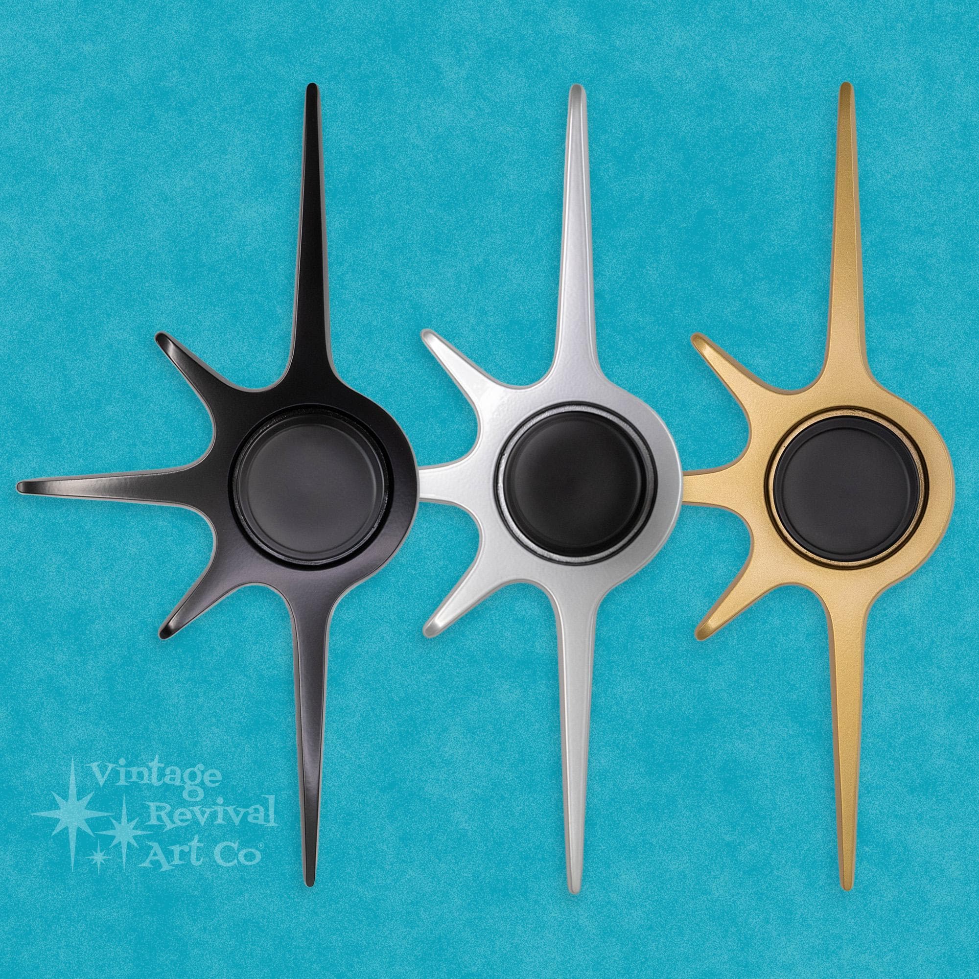 Atomic Starburst Doorknob Escutcheon, 