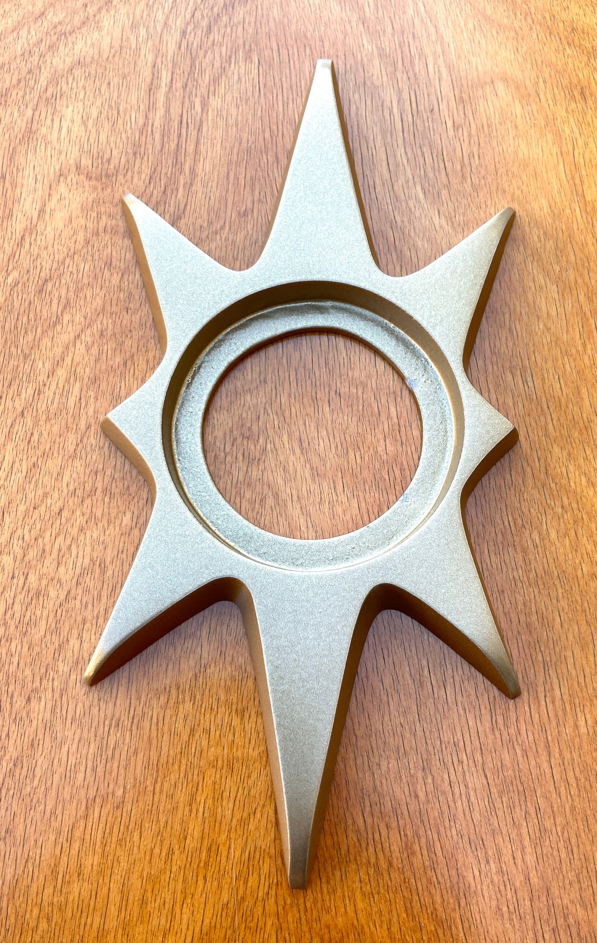 Backplate Starburst Door Knob