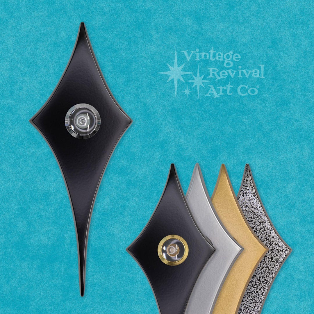 Atomic Comet Peephole Viewer: Mid-century Modern Door Decor - Etsy