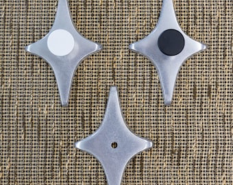 Diamond Star Drawer Pull: Mid-Century Modern Cabinet Knob
