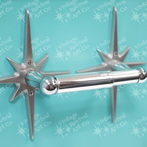 Atomic Starburst Toilet Paper Holder: Mid Century Bathroom Decor