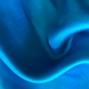 PURE SILK FABRIC by yard- Blue