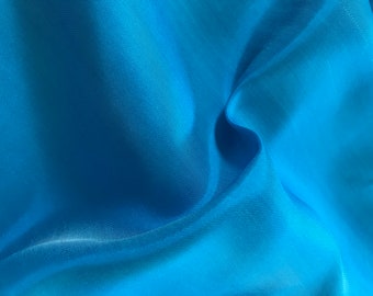 TELA DE SEDA PURA cortada a tamaño- Azul marino