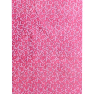 PURE SILK FABRIC by yard- Flower design