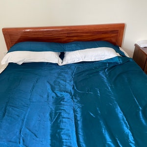 Sac de couchage DOUBLE 100 % SOIE DE MURIER (Pour 2 foulards en soie achetés pour 1 ) - Bleu marine