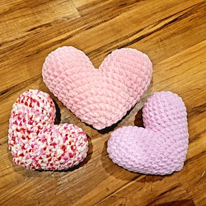 Plush Heart Pillow Stuffie Crochet Pattern Valentine