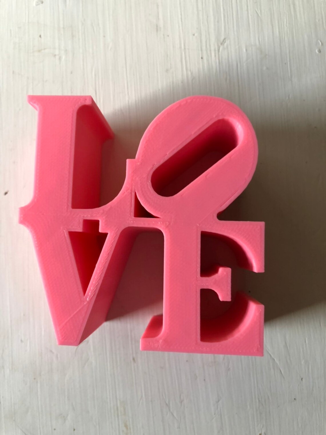 3D printed LOVE sculpture | Etsy