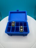 9V Battery Storage Organizer Holds 10 batteries, compact, durable Rugged 3D Printed