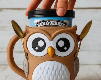 Owl Ice Cream Pint Holder
