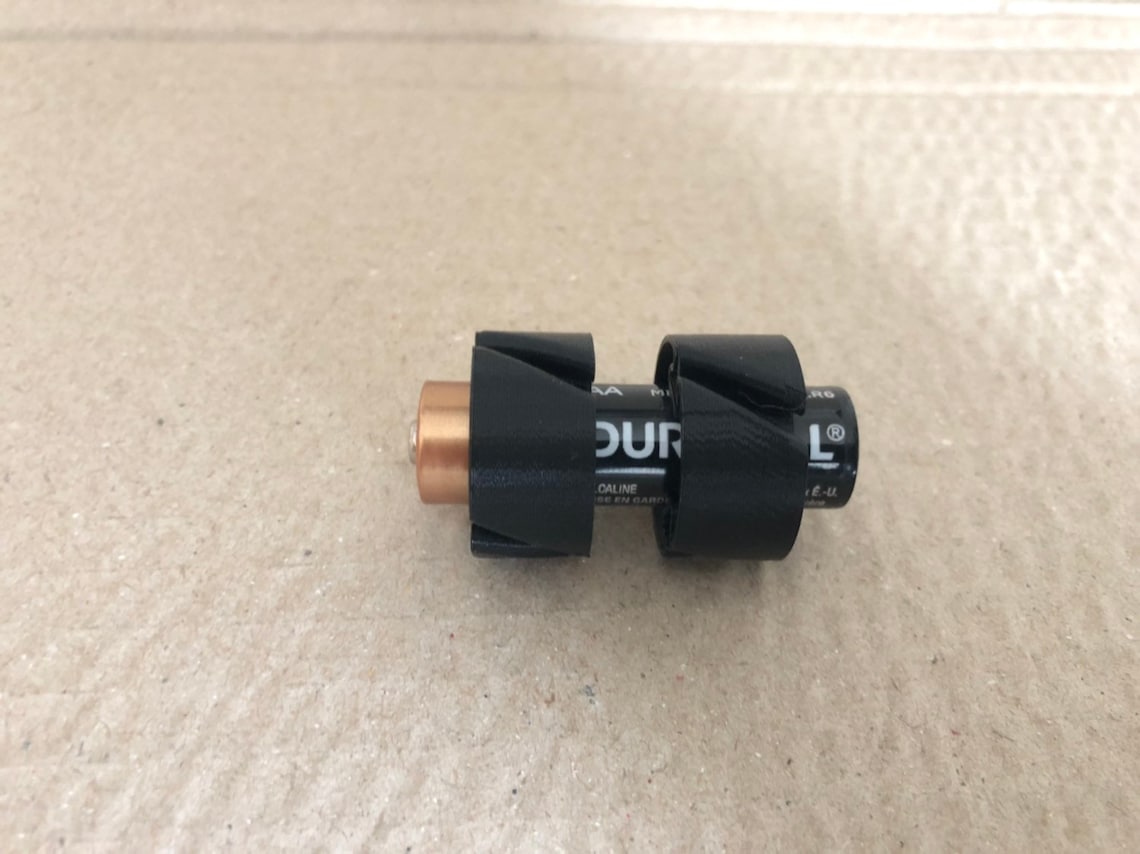 AA battery to C battery adapter Etsy