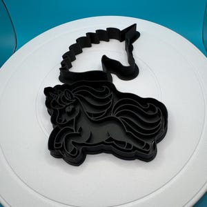 3d printed Unicorn Cookie Stamp/Cutter