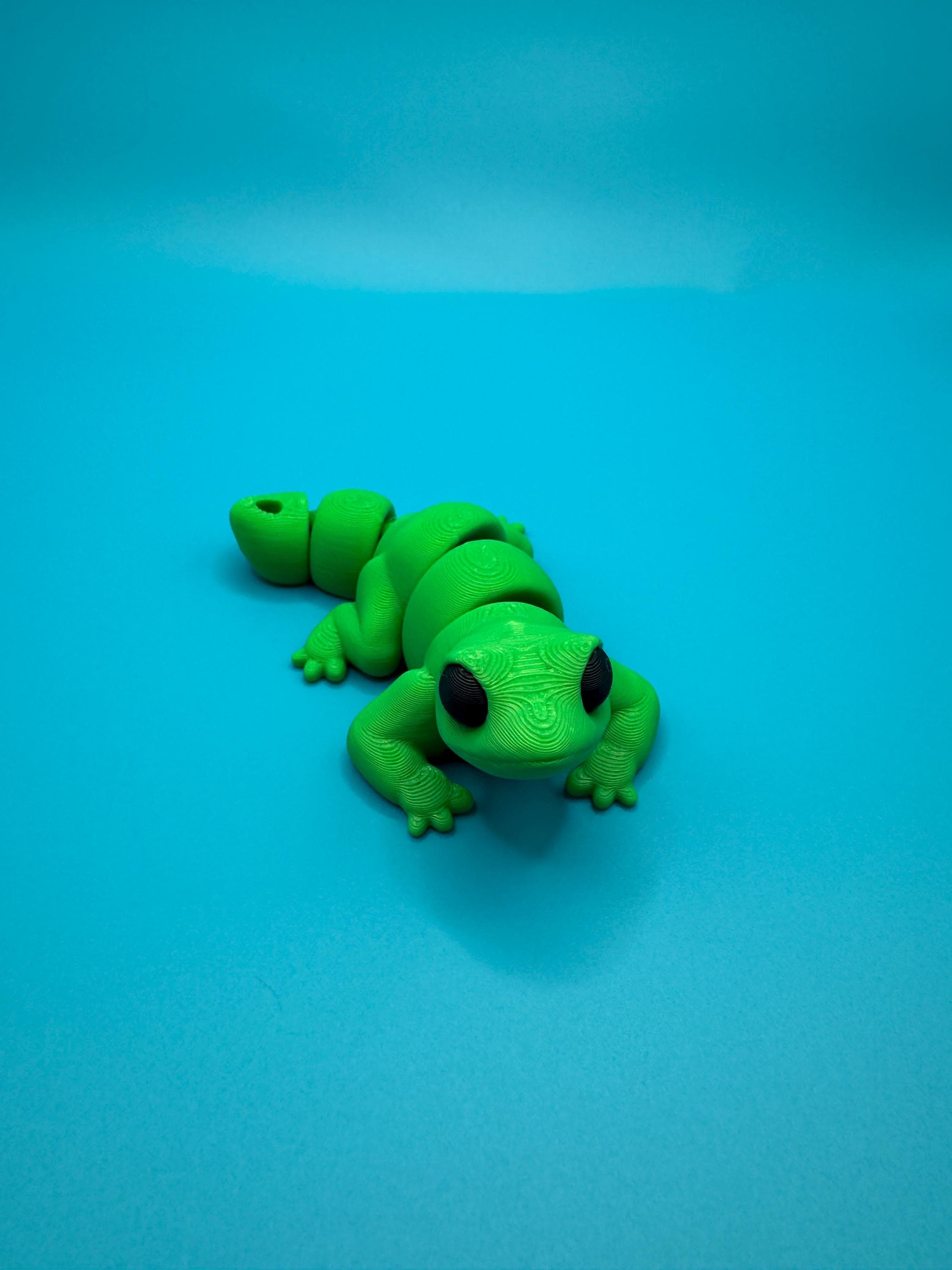 Lizard Fidget Springy Articulated Mini Lizard, 3D Printed Sensory Fidget Toy - Etsy
