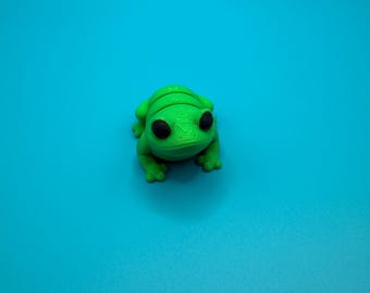 Mini Articulated Frog, Sensory Fidget Toy, Zou3D Design