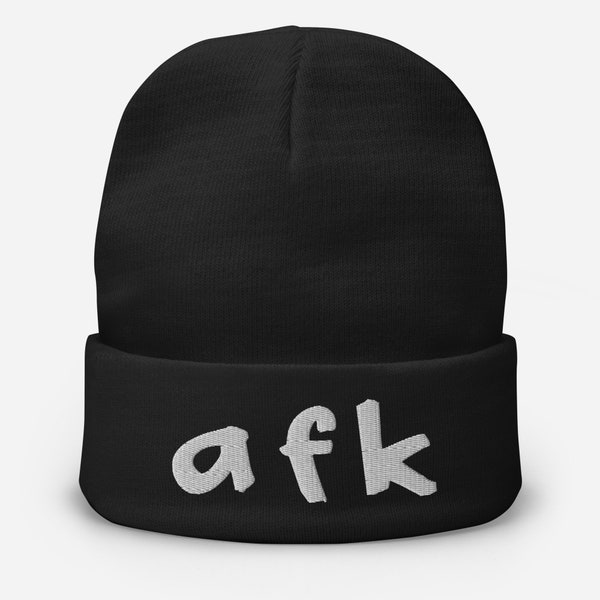 AFK Embroidered Beanie