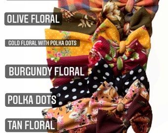 Fall Collection - Print Head Wraps - Floral Headwraps - Fall Headwraps