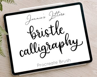 Procreate Brush Hand Lettering Brush Calligraphy Brush iPad Lettering Script Procreate Brush Procreate Digital Art Script Procreate Brush