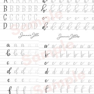 May include: A printable worksheet for practicing cursive handwriting. The worksheet features the letters A through G in uppercase and lowercase, with lines for practicing each letter.