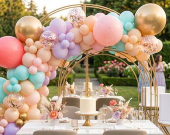 DIY premium ballonslingerset | "Het Plus-pakket" | Ballonboog in aangepaste kleur voor babyshowers, verjaardagen en vrijgezellenfeesten | 12-15 ft