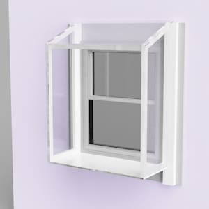 Window Catio Perch - Solarium for cats and small pets. Weather resistant 24 inches wide, DIY assembly kit.