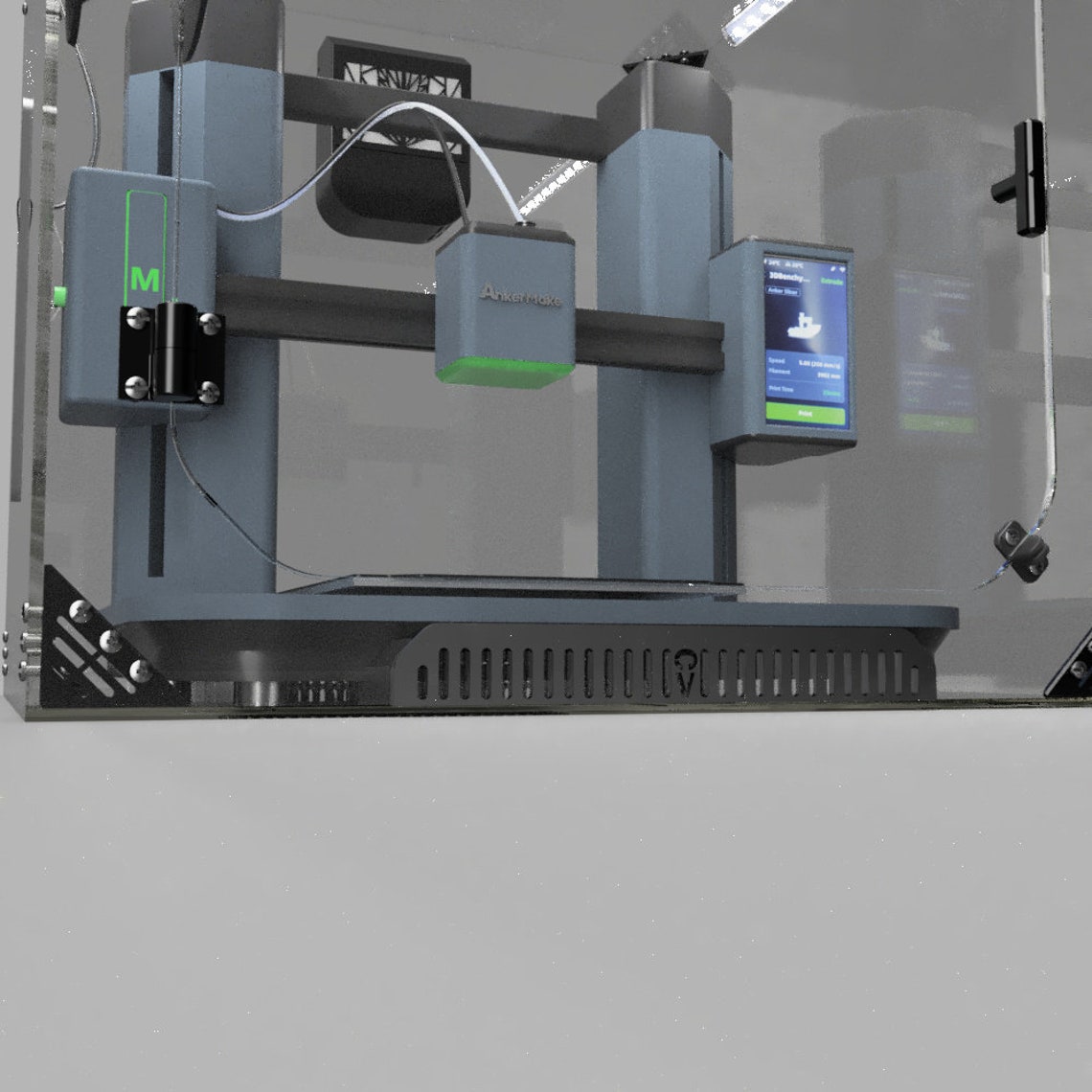 3D Printer Acrylic Enclosure Ankermake M5 Full Kit. Easy to Etsy Norway