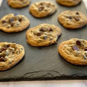 Chocolate cookies with milk and dark cookies