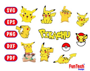 Download Pikachu svg | Etsy