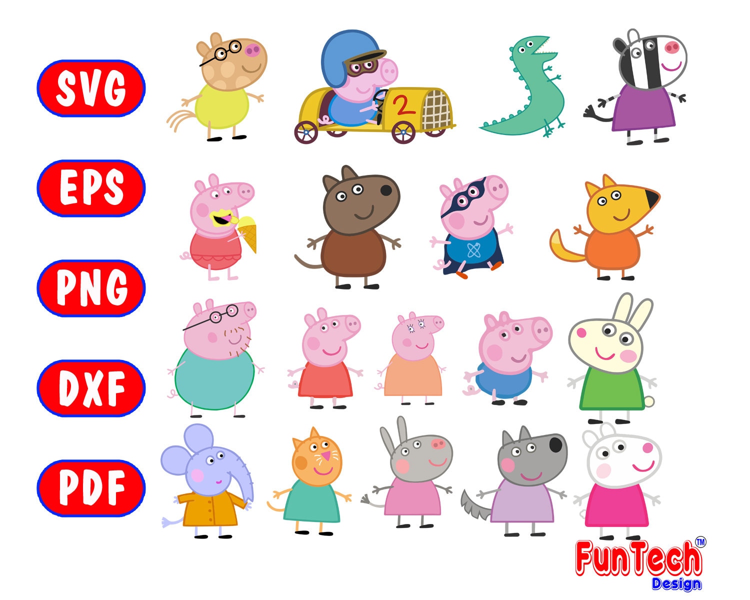 Peppa Pig SVG Cut File