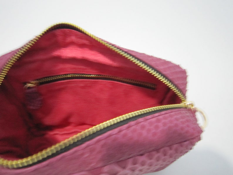 Genuine Python Snake skin Emmi handbag evenning bag real leather crossbody handmade
