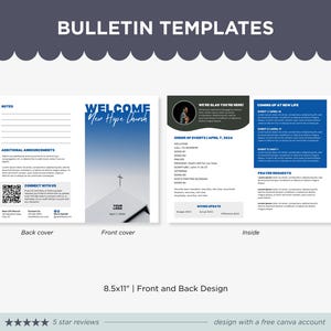 Mallpaket för kyrkans Canva-motiv: Design för sociala medier och presentationer (digital nedladdning) bild 6