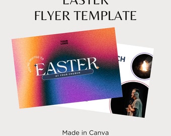 Church Easter flyer, church postcard invitation template, come to church invitation, church invitation template, church template
