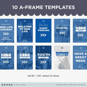 Mallpaket för kyrkans Canva-motiv: Design för sociala medier och presentationer (digital nedladdning) bild 2