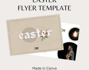 Easter flyer, church postcard invitation template, come to church invitation, church invitation template, church template