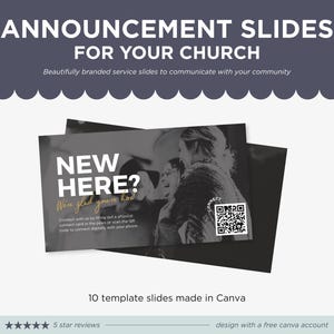 Church Preservice Slides, Church Announcement Slides, Editable Canva Templates, Worship Graphics, Church Slides, Digital Download