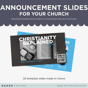 Church Slides, Church Announcment Slides, Editable Church Canva Templates, Worship Graphics, Church Preservice Slides, Digital Download