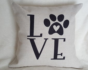 paw print pillow etsy