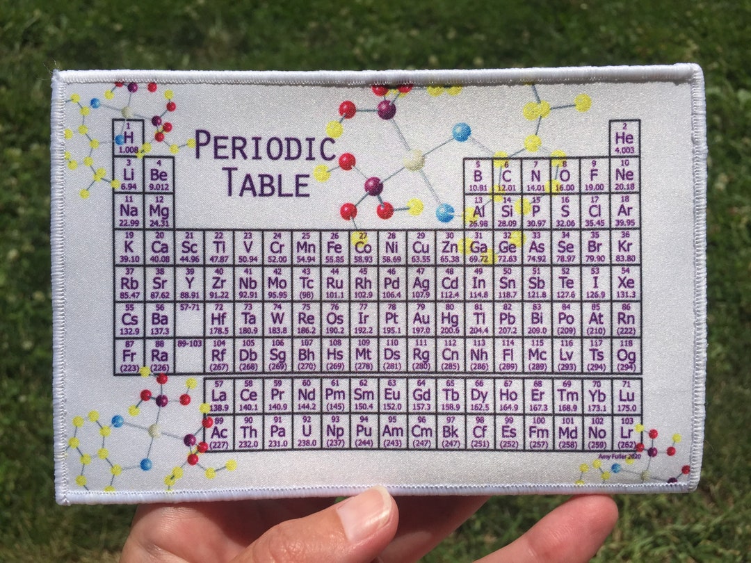 Chemistry Periodic Table Patch Chemistry Gift Periodic Table Etsy